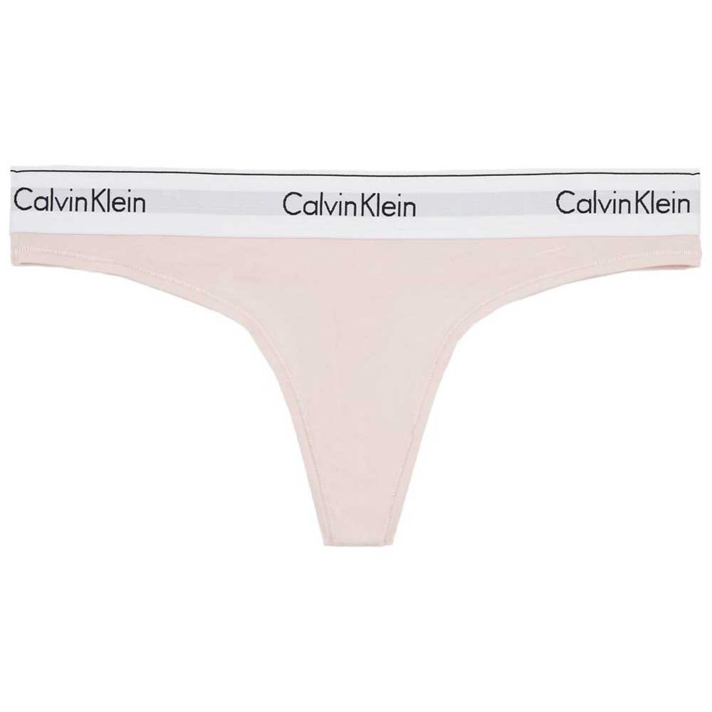 calvin klein underwear modern cotton thong rose xl femme
