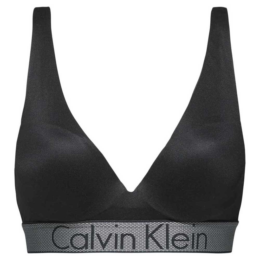 calvin klein underwear customized stretch plunge push-up bra noir 75 / d femme