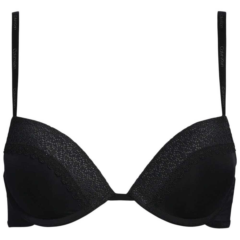 calvin klein underwear plunge push-up flirty bra noir 80 / a femme