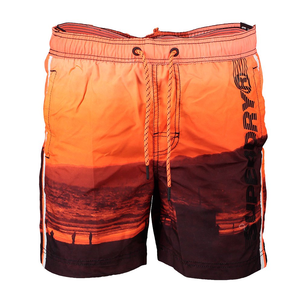 superdry state volley swimming shorts orange xl homme