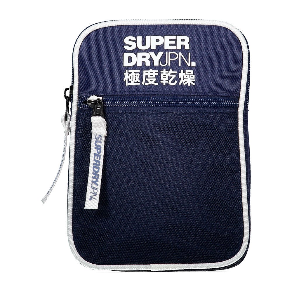superdry sport wash bag bleu
