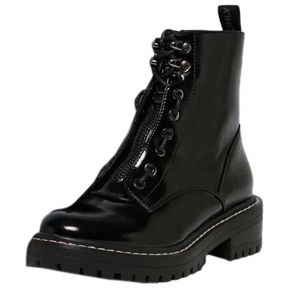 only bold-4 pu lace up boots noir eu 39 femme