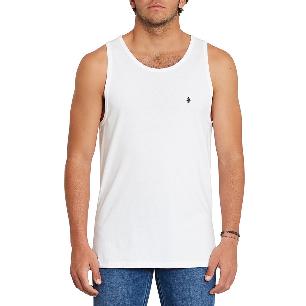 volcom stone blanks basic sleeveless t-shirt blanc xl homme