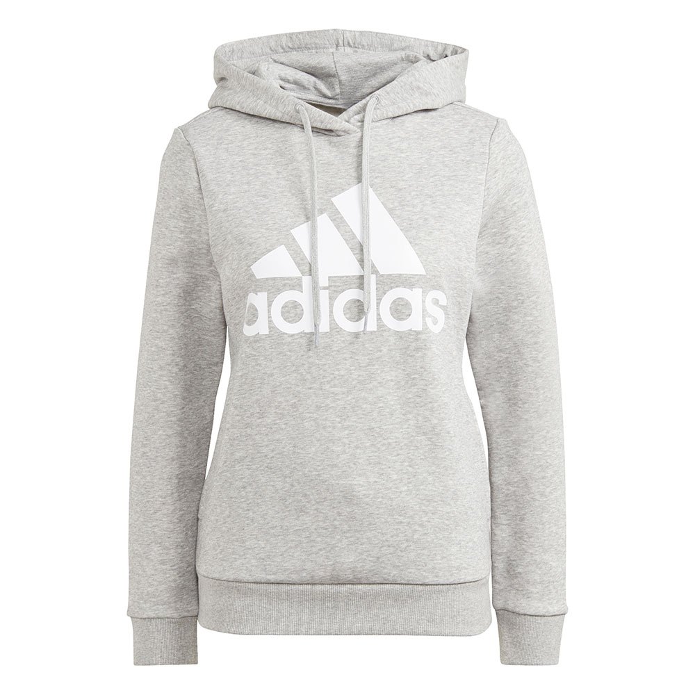 adidas sportswear essentials logo hoodie gris s / regular femme