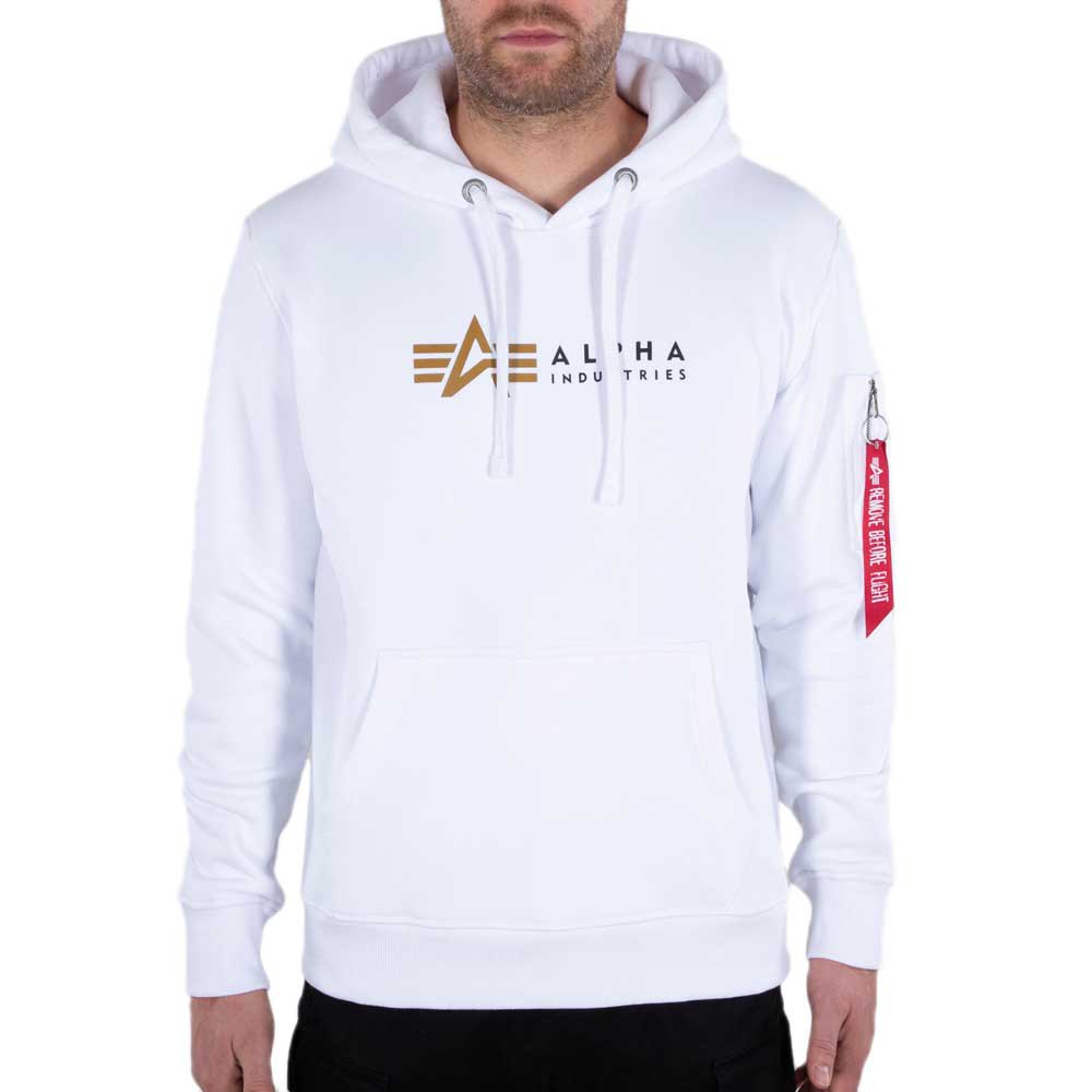 alpha industries label sweater blanc l homme