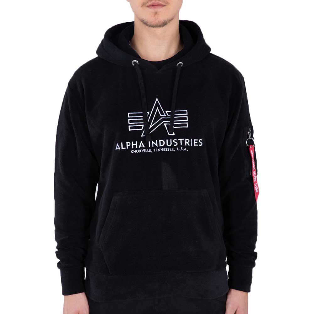 alpha industries basic polar fleece sweater noir l homme