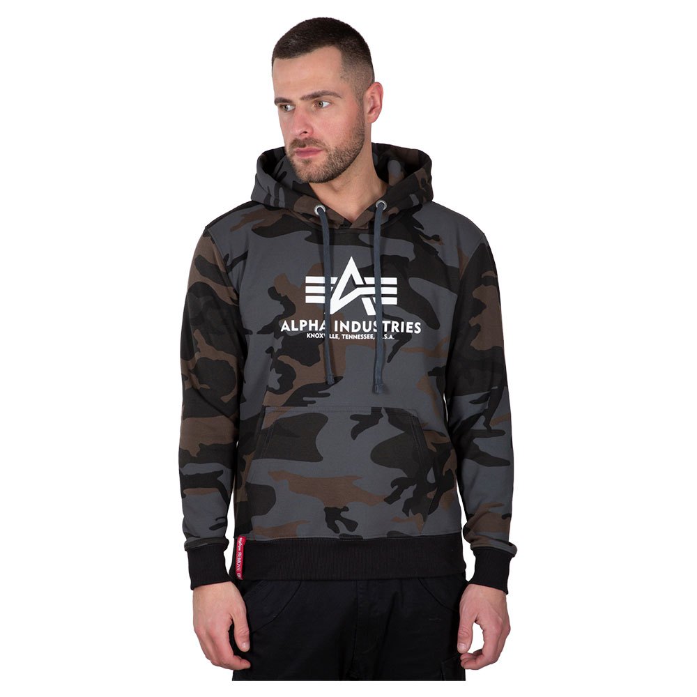 alpha industries basic camo hoodie gris 5xl homme