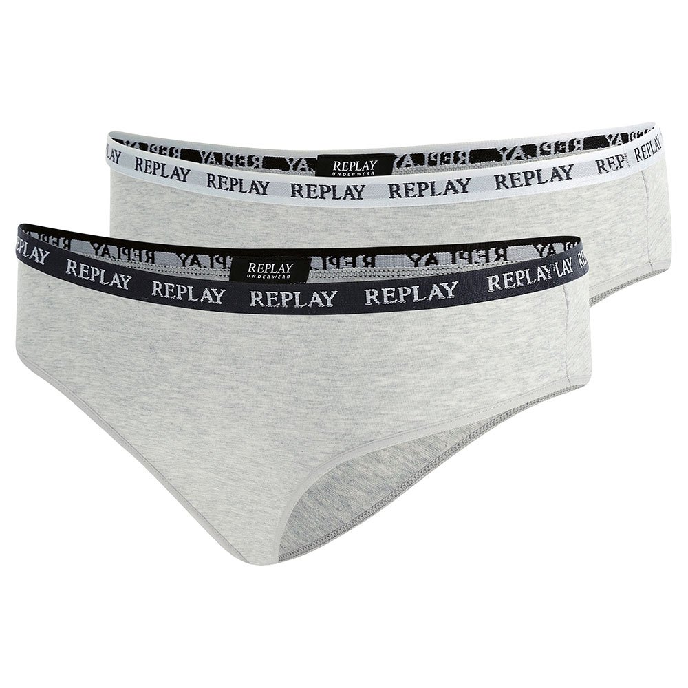 replay style1 panties 2 units gris l femme