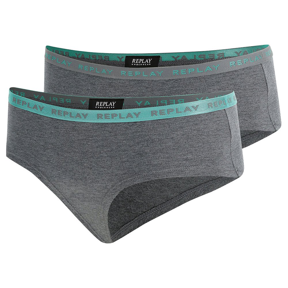 replay style2 hipster panties 2 units gris s femme