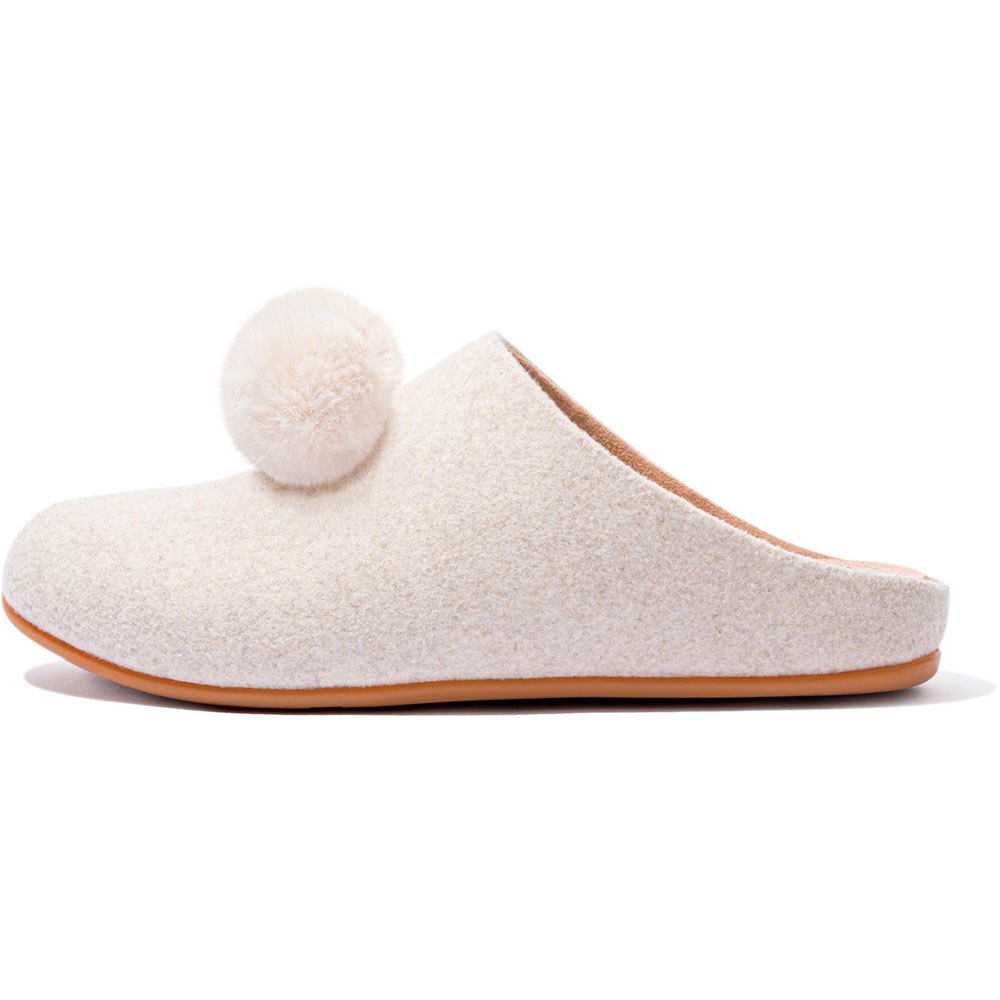 fitflop chrissie pom slippers blanc eu 39 homme