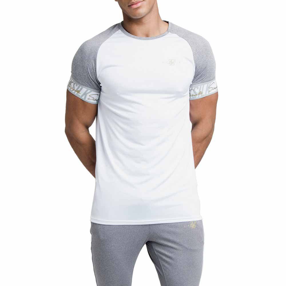 siksilk scope tape tech short sleeve t-shirt blanc s homme