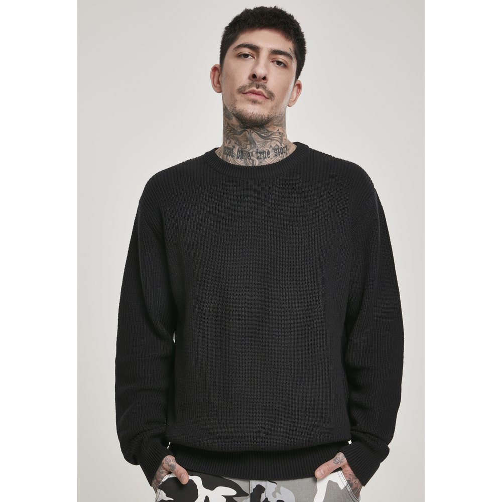 urban classics t-shirt cardigan titch sweater noir m homme