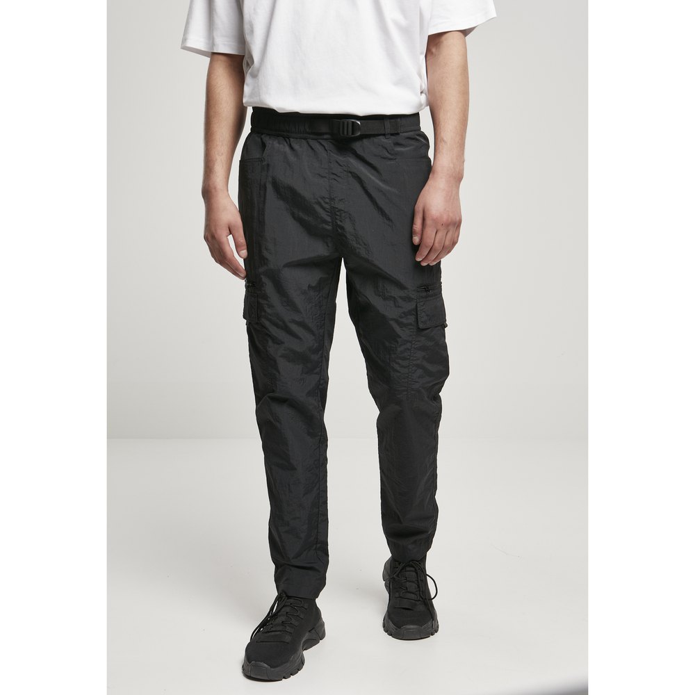 urban classics cargo pants adjustable nylon noir 2xl homme