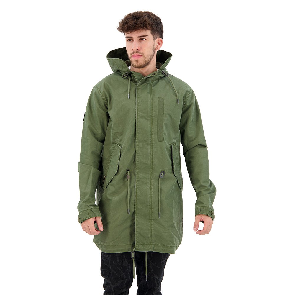 superdry vintage fishtail jacket vert l homme