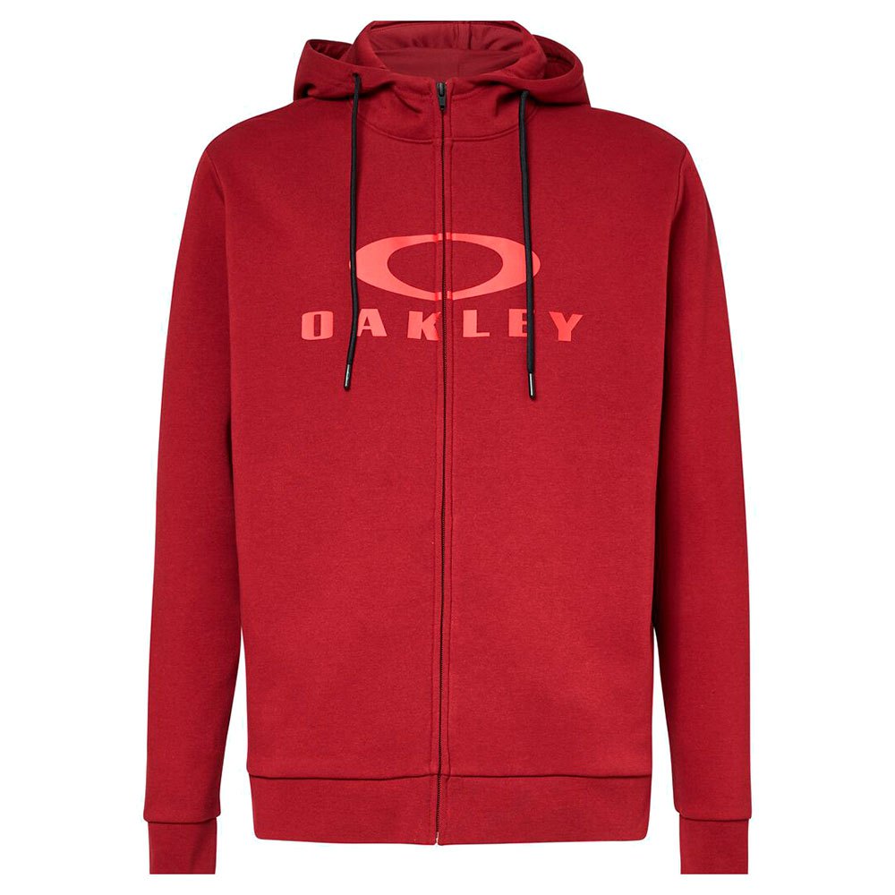 oakley apparel bark 2.0 full zip sweatshirt rouge m homme