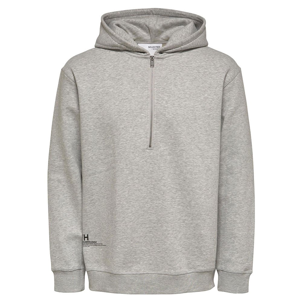 selected relax major hoodie gris s homme