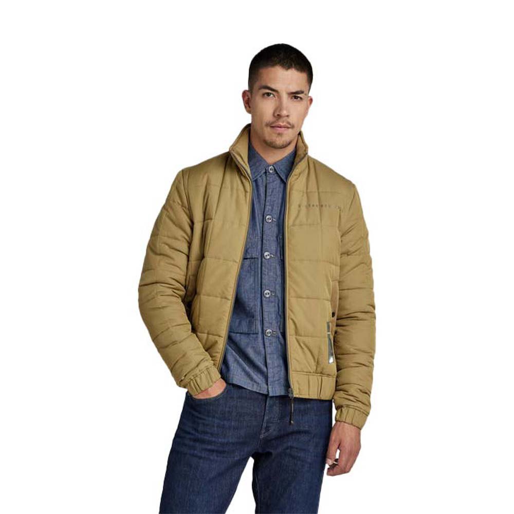 g-star meefic square quilted jacket vert m homme