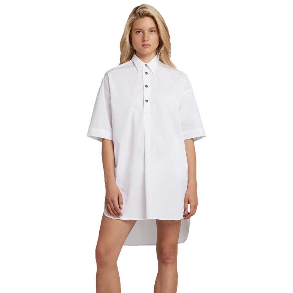 g-star shirt short sleeve dress blanc s femme
