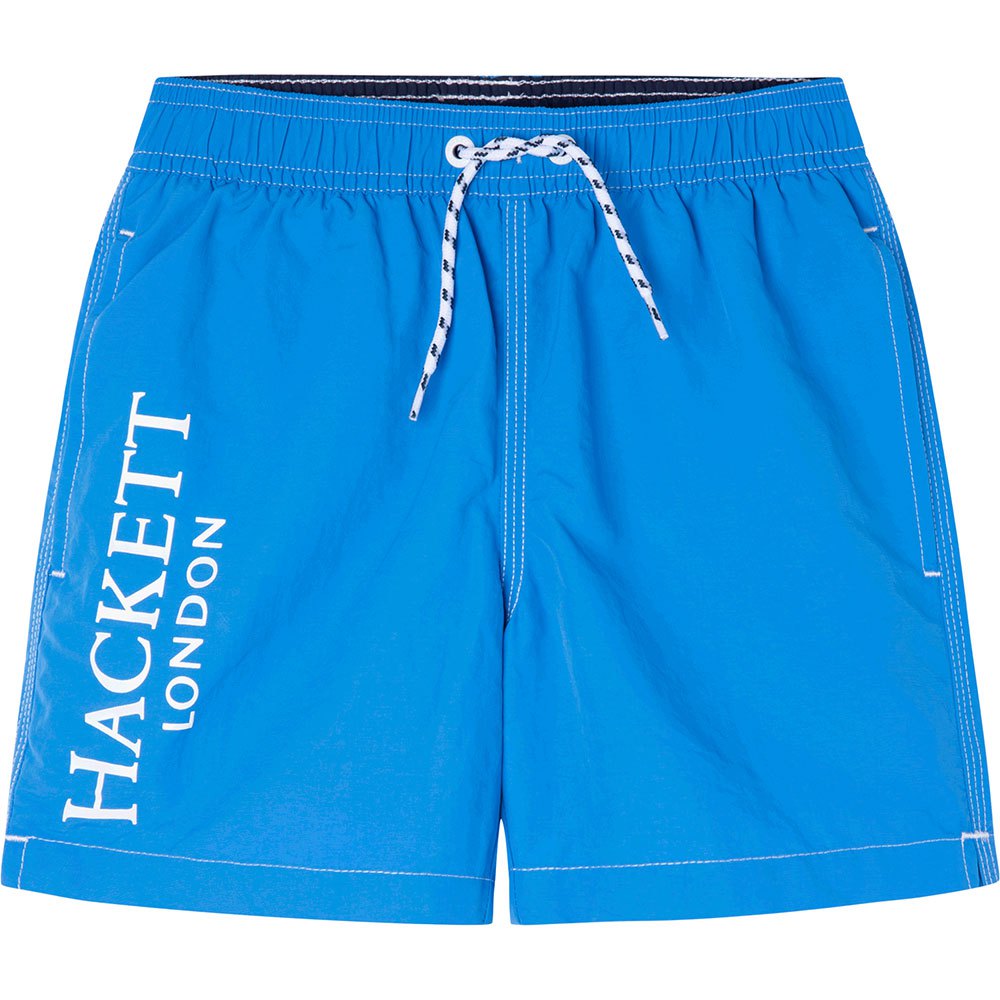 hackett branded solid swimming shorts bleu 15 years garçon