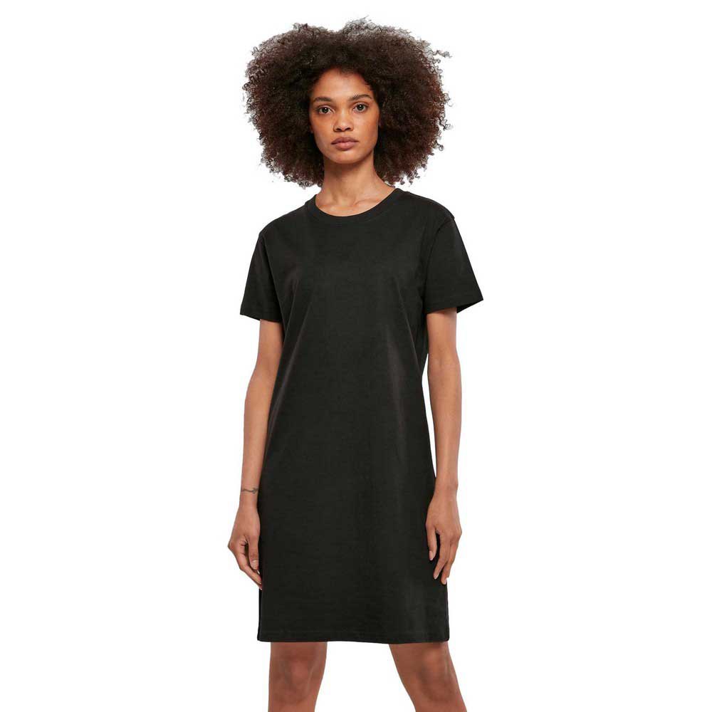 urban classics recycled cotton boxy short sleeve short dress noir 3xl femme