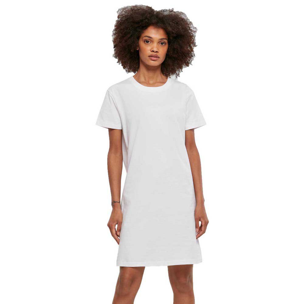 urban classics recycled cotton boxy short sleeve short dress blanc 2xl femme