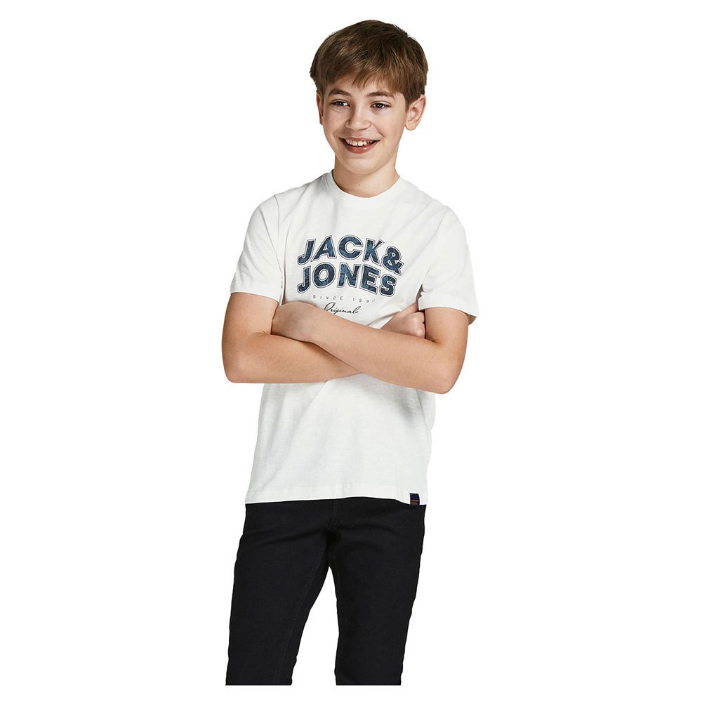 jack & jones bloomer branding short sleeve crew neck t-shirt blanc 12 years garçon