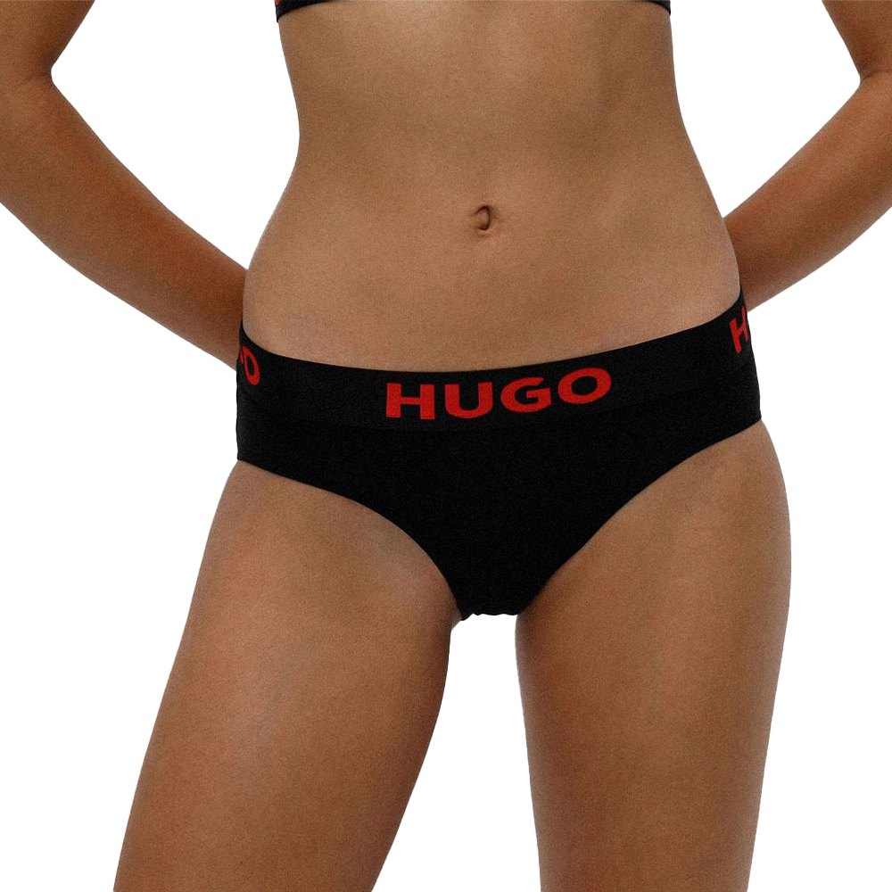 hugo sporty logo panties noir 2xl femme
