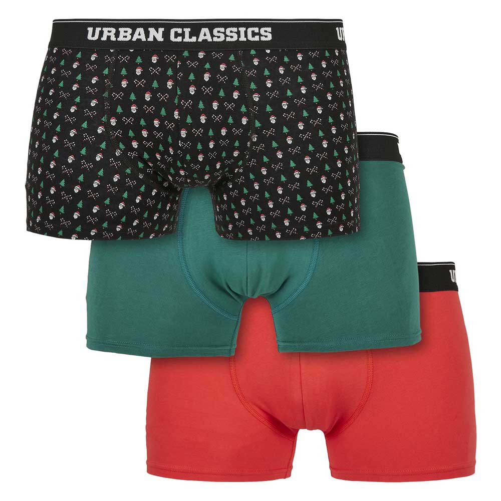 urban classics organic x-mas boxer 3 units multicolore l homme