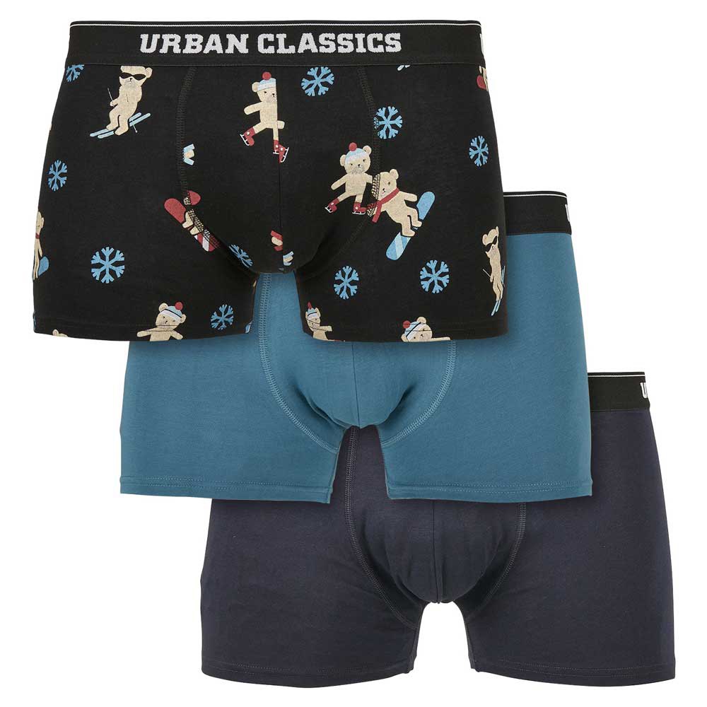 urban classics organic x-mas boxer 3 units multicolore s homme