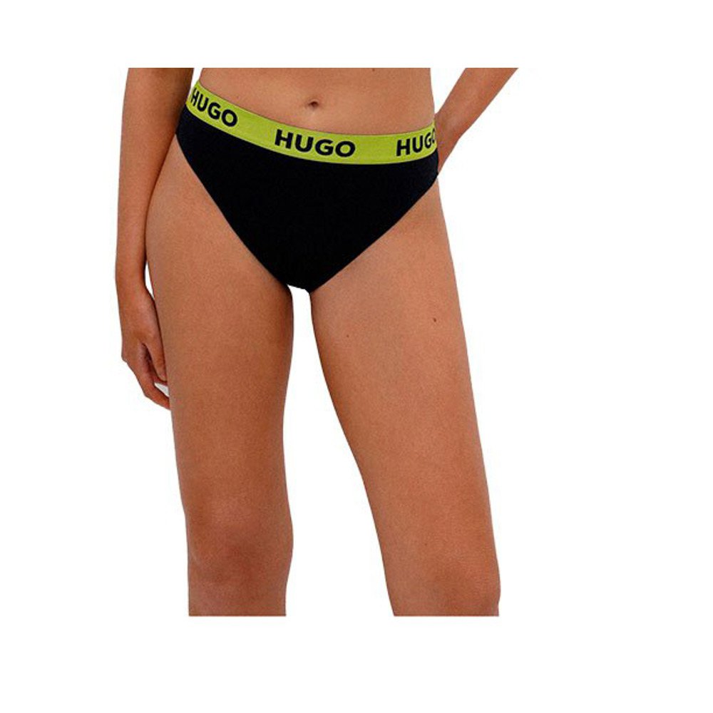 hugo classic sporty bikini bottom noir m femme