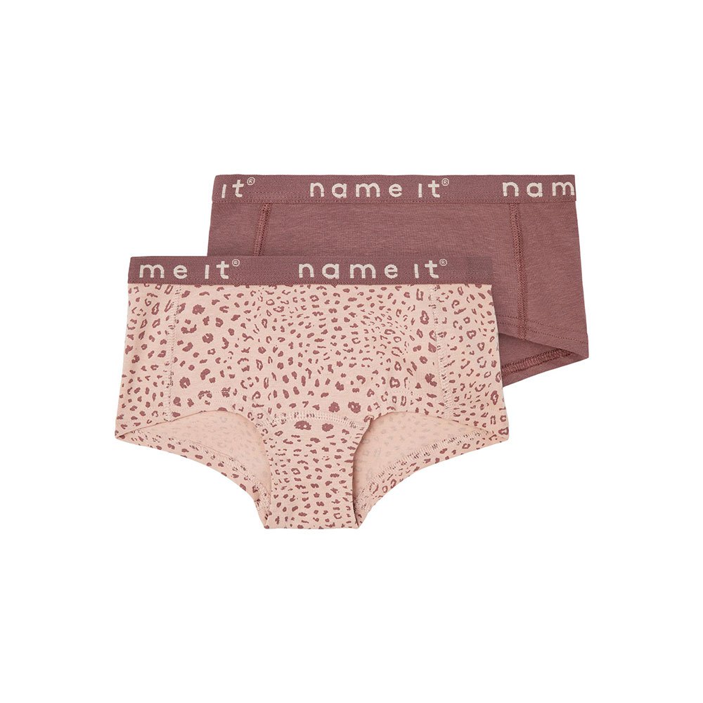 name it hipster rose taupe leo panties 2 units rose 13-14 years fille