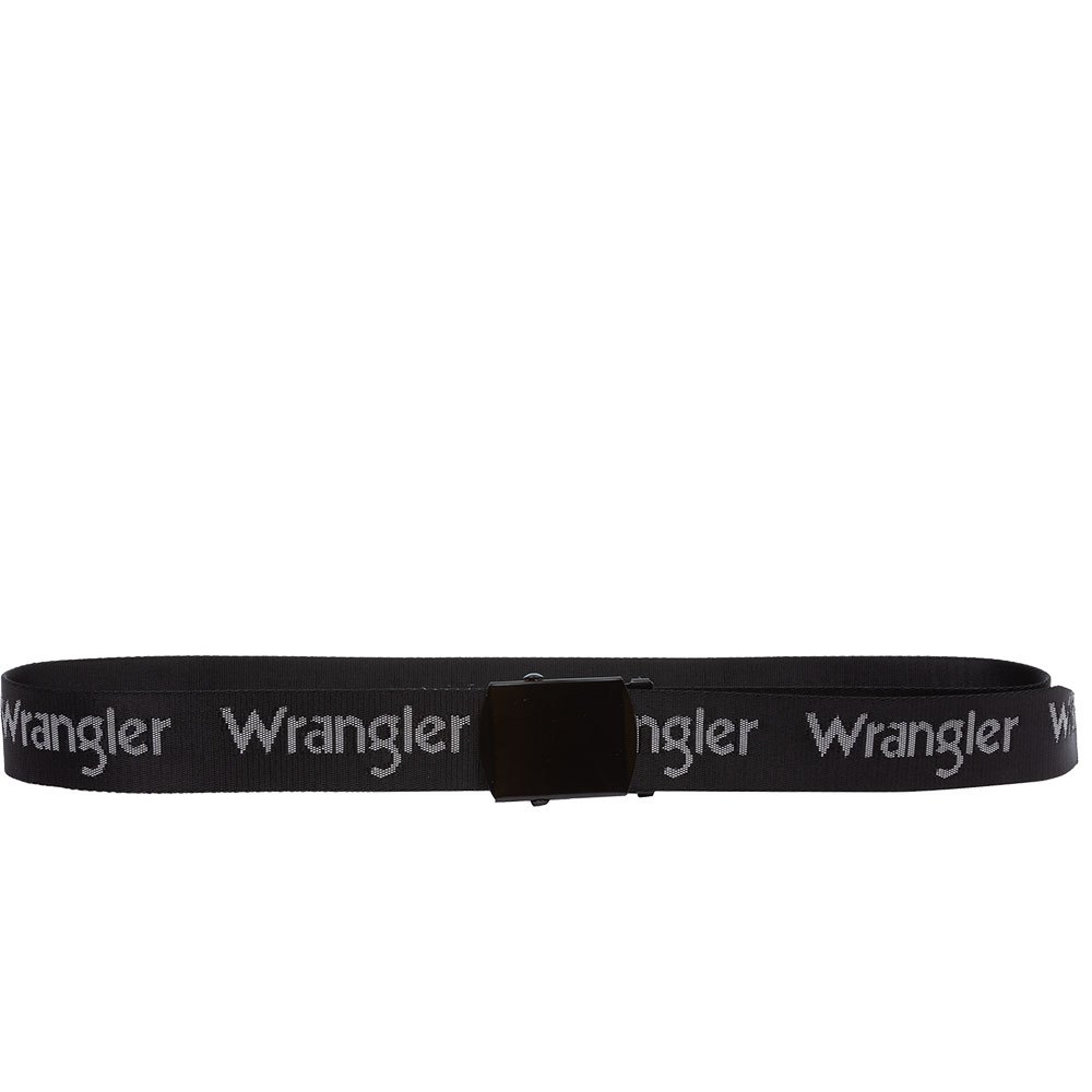 wrangler logo webbing belt noir  homme