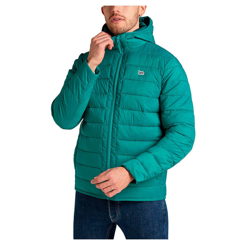 lee light puffer jacket vert l / regular homme