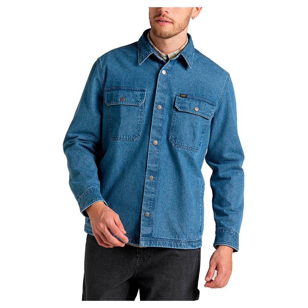 lee workwear overshirt bleu m / regular homme