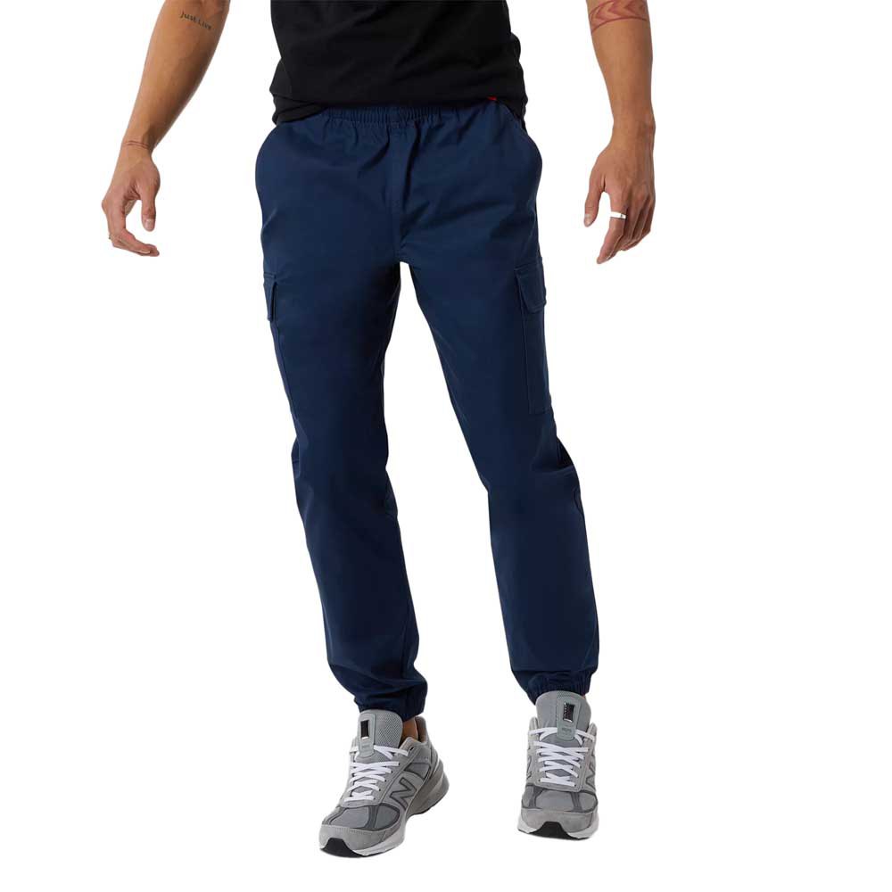 new balance athletics woven cargo pants bleu s homme