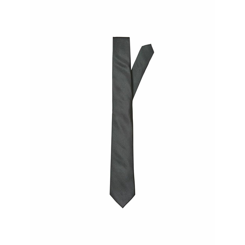 selected new plain 7cm tie noir  homme