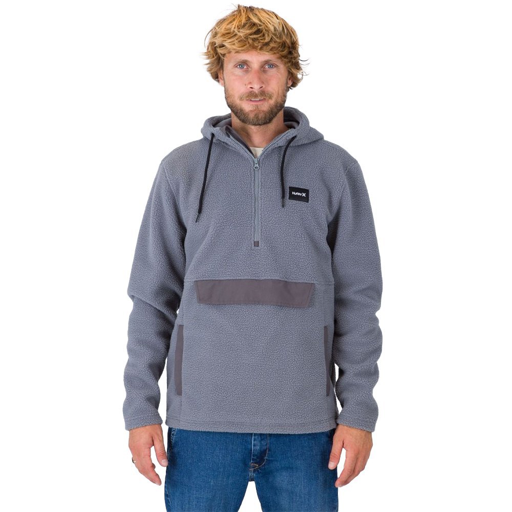 hurley anorak sherpa jacket gris xl homme