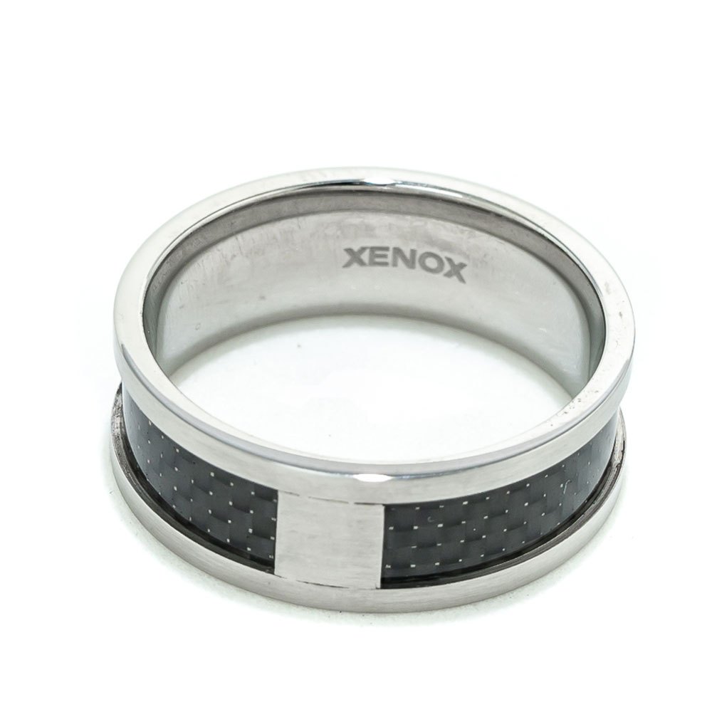 xenox x1482-64 ring noir,argenté  homme