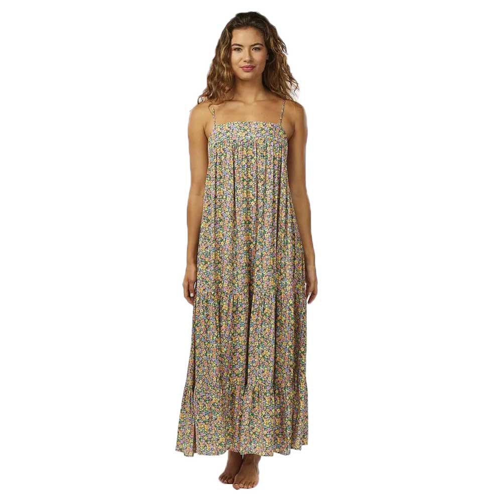 rip curl afterglow ditsy long dress multicolore 2xs femme