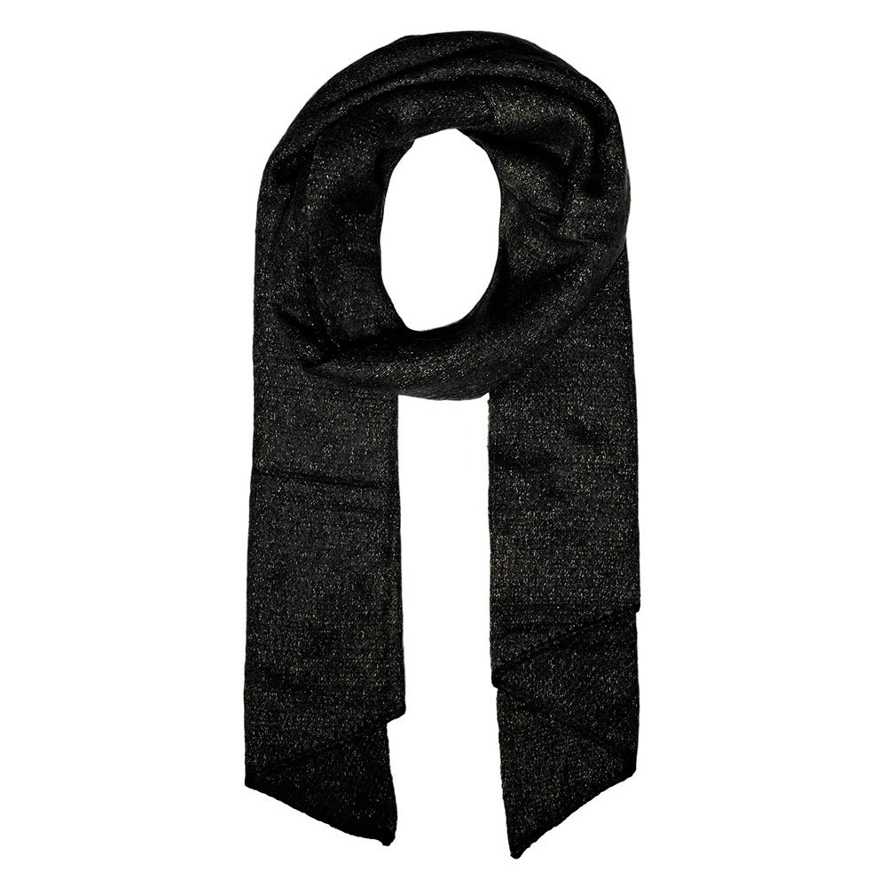 pieces pyron lurex long scarf noir  homme