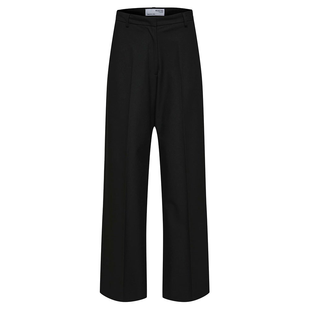 selected eliana dress pants high waist noir 38 / 30 femme