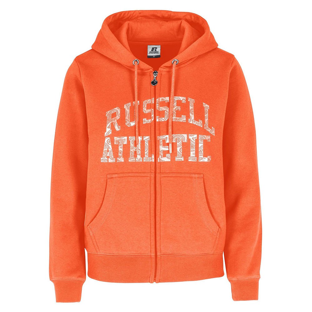 russell athletic sport pasley hoodie orange xl femme