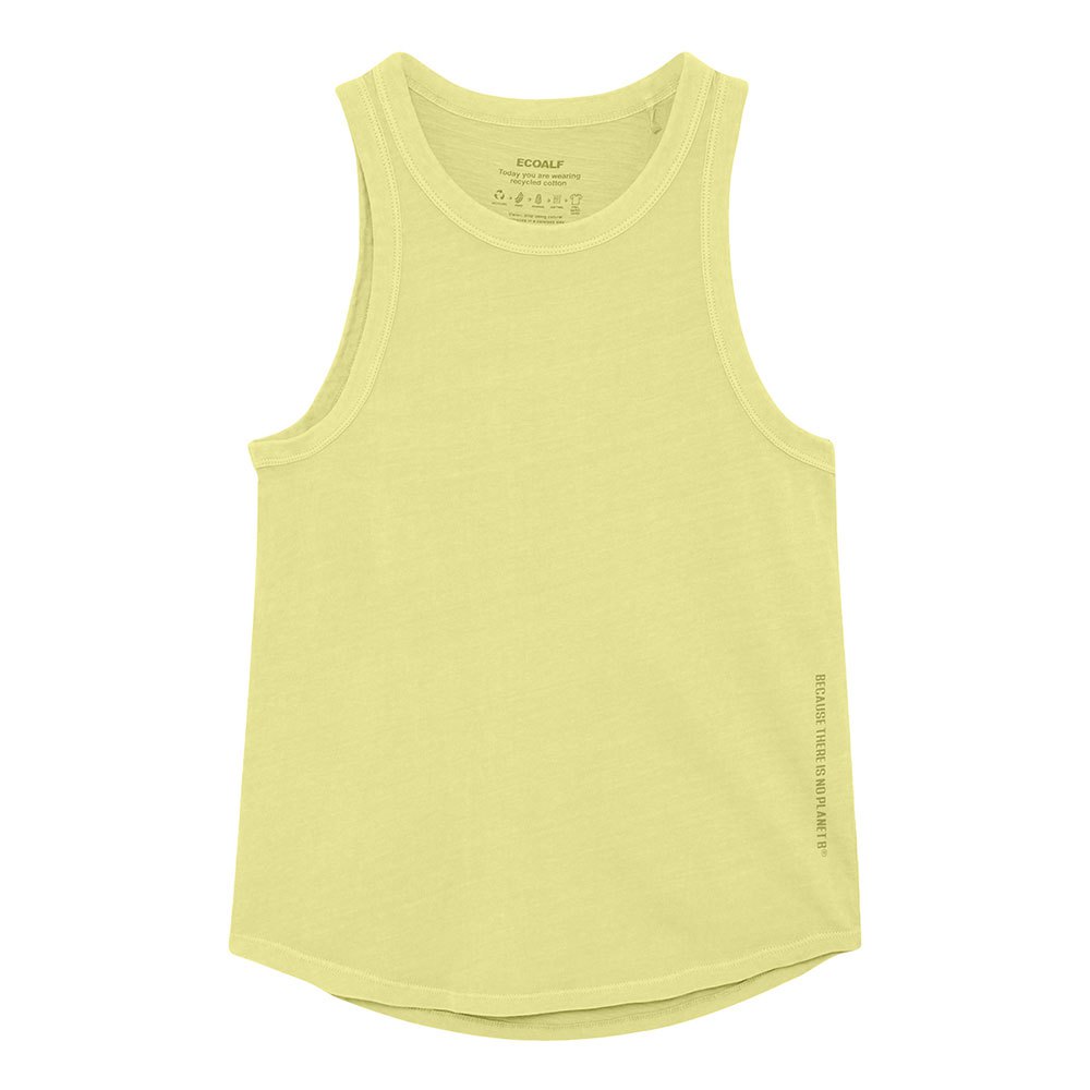 ecoalf nantes short sleeve t-shirt jaune xl femme