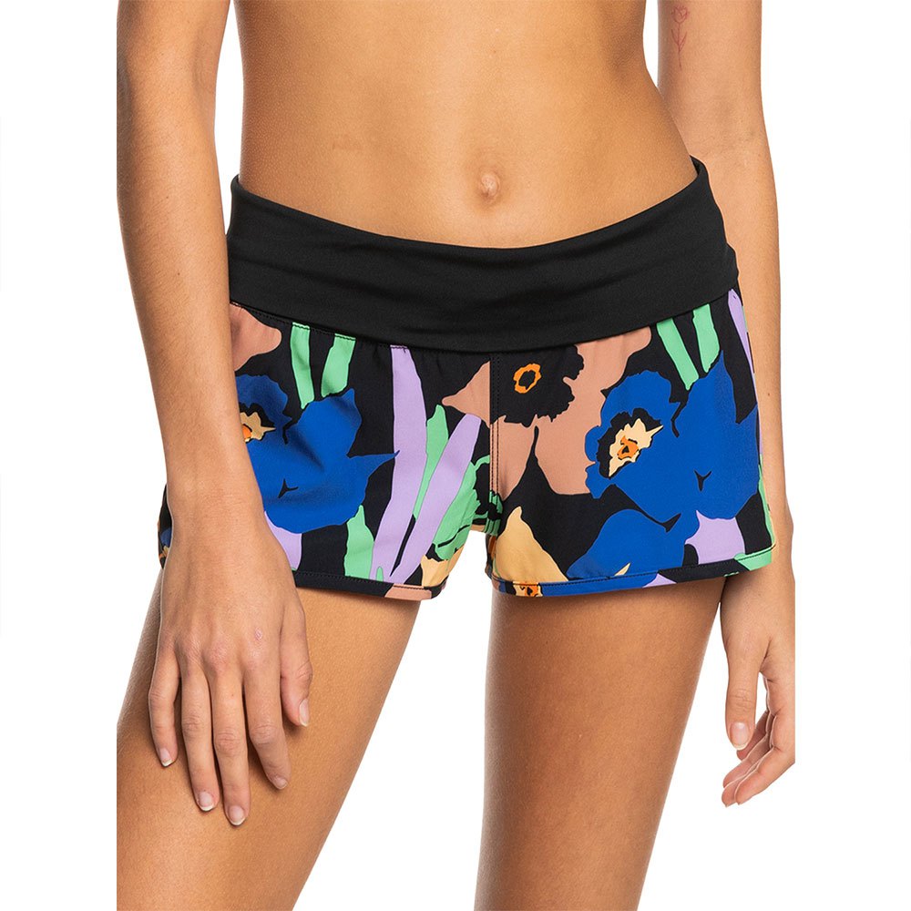 roxy endless summer printed bs swimming shorts noir xs femme