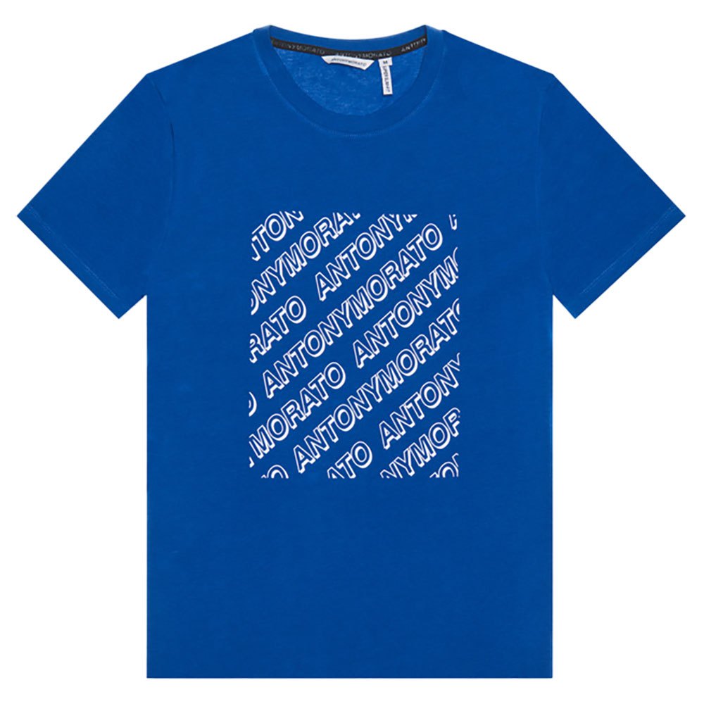 antony morato mmks02234-fa120001 t-shirt bleu l homme