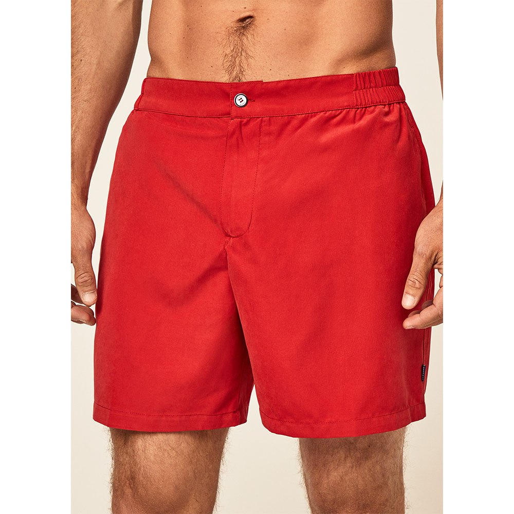 hackett tailored solid swimming shorts rouge xl homme