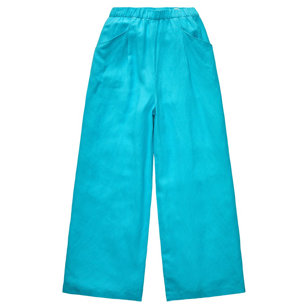 tom tailor pants linen culotte pants bleu 42 / 28 femme