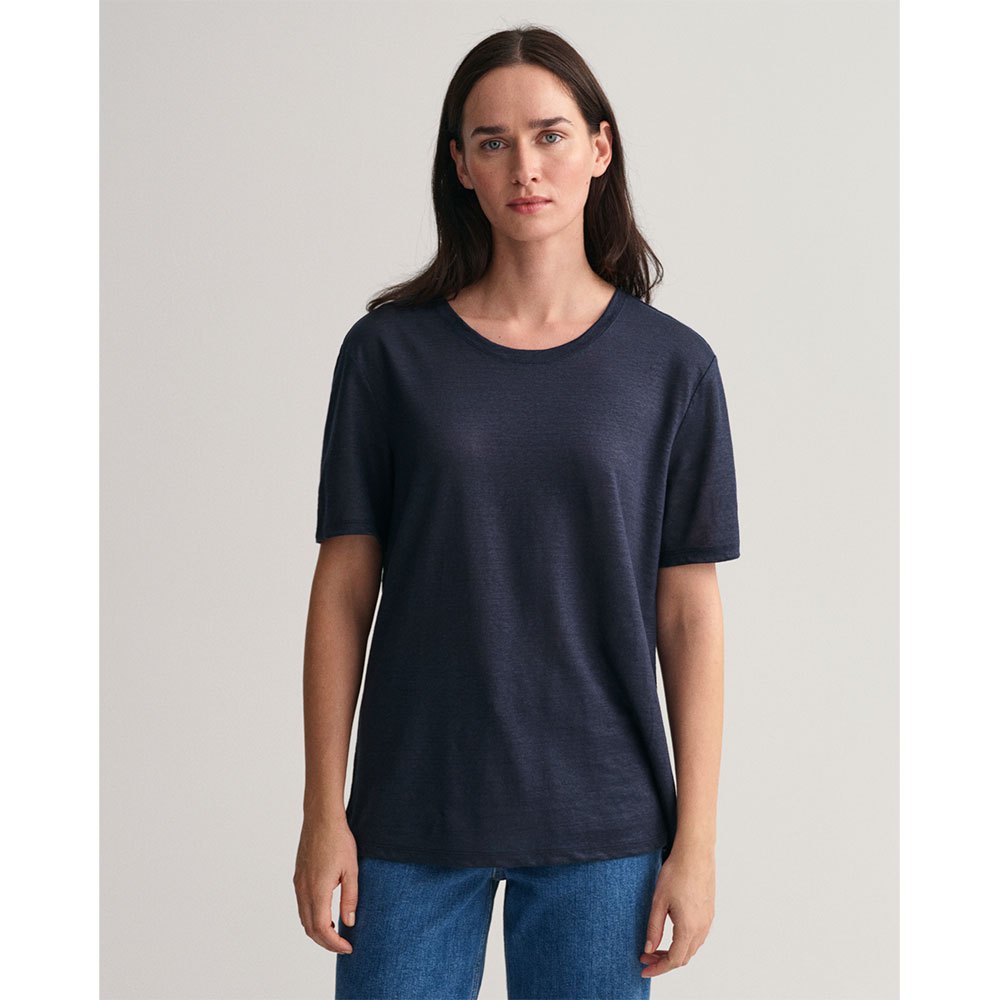 gant 4203486 short sleeve t-shirt bleu l femme