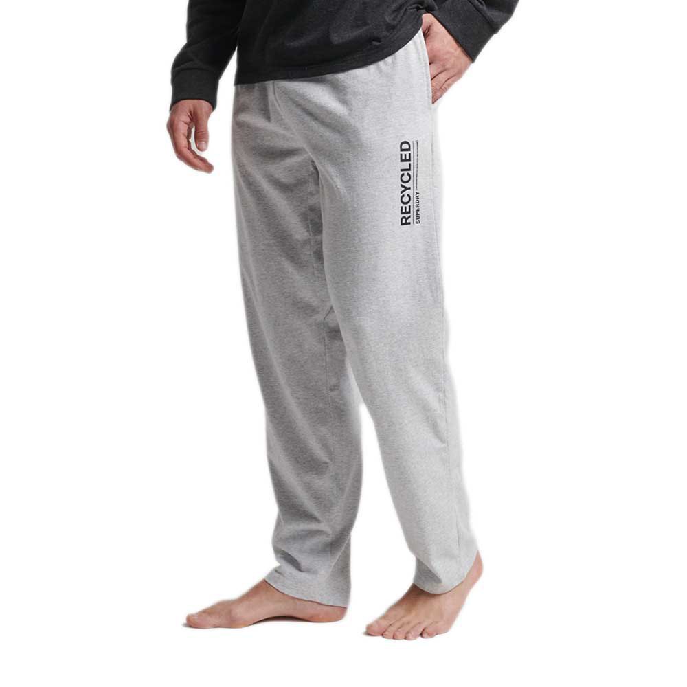 superdry recycled sleepwear pant pants pyjama gris 2xl homme