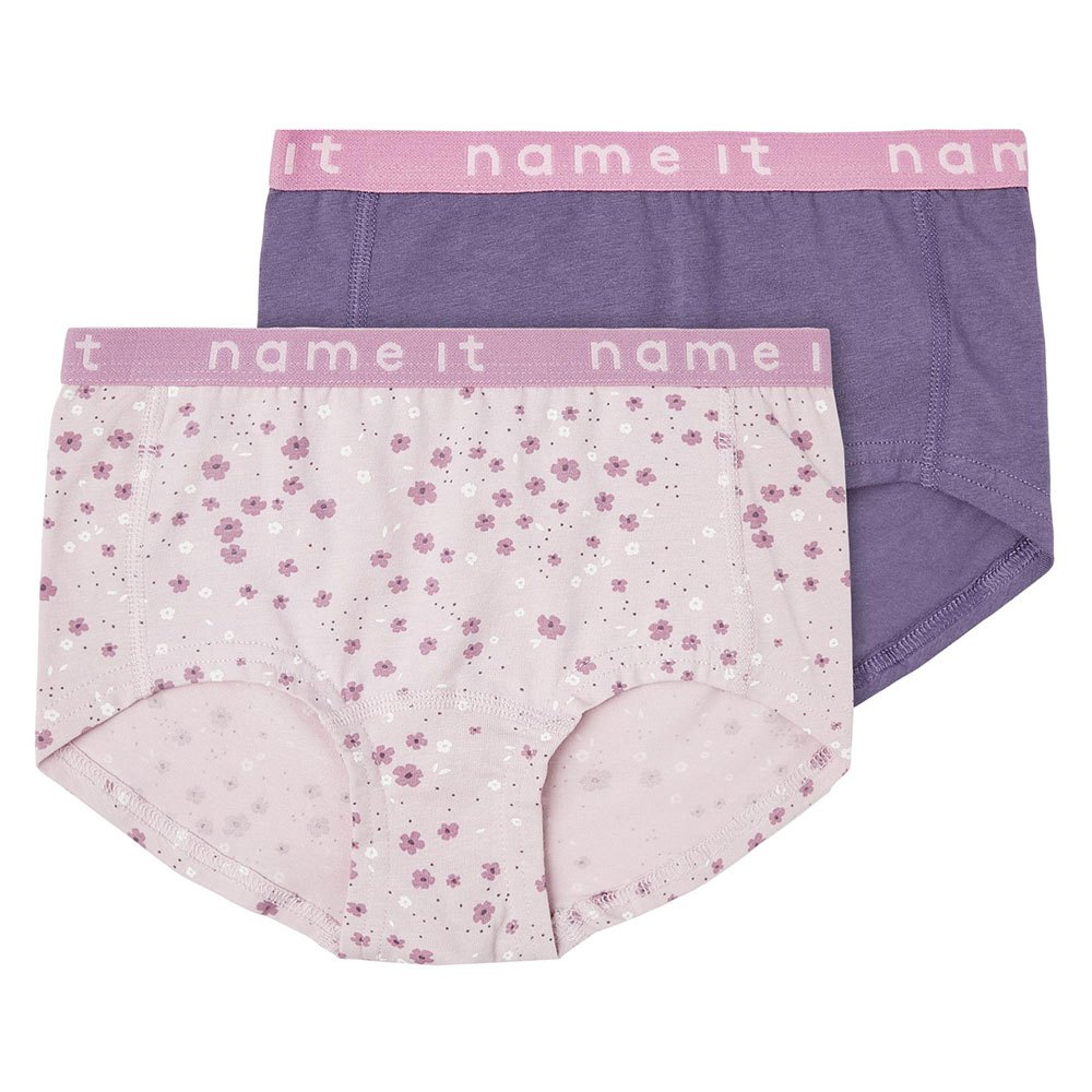 name it hipster winsome flower panties 2 units multicolore 9-10 years fille